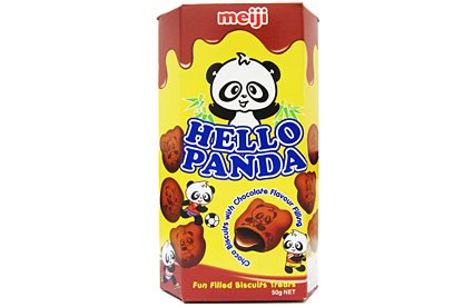 Meiji - Hello Panda Chocolate Biscuits with Chocolate Flavour Filling 50g