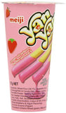 Meiji Yan Yan Strawberry Stick 57 g (Pack of 6)