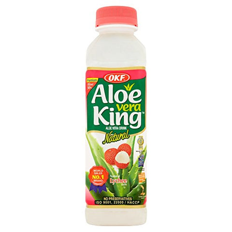 OKF Lychee flavour Aloe Vera King Drink, 500 ml