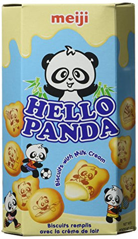 Meiji Hello Panda Biscuits with Creamy Milk Filling 10 x 50g