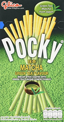 Glico Pocky Matcha Green Tea Cream Covered Biscuit 12 Sticks (Pack of 10, Total 120)