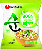 Nong Shim Instant Noodles, Veggie Ramyun, Mild, (20 Packs of 112 g)