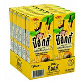10X25gmGLICO POCKY THAI SNACK BISCUIT STICK COATED CHOCOLATE BANANA FLAVOUR