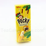 10X25gmGLICO POCKY THAI SNACK BISCUIT STICK COATED CHOCOLATE BANANA FLAVOUR